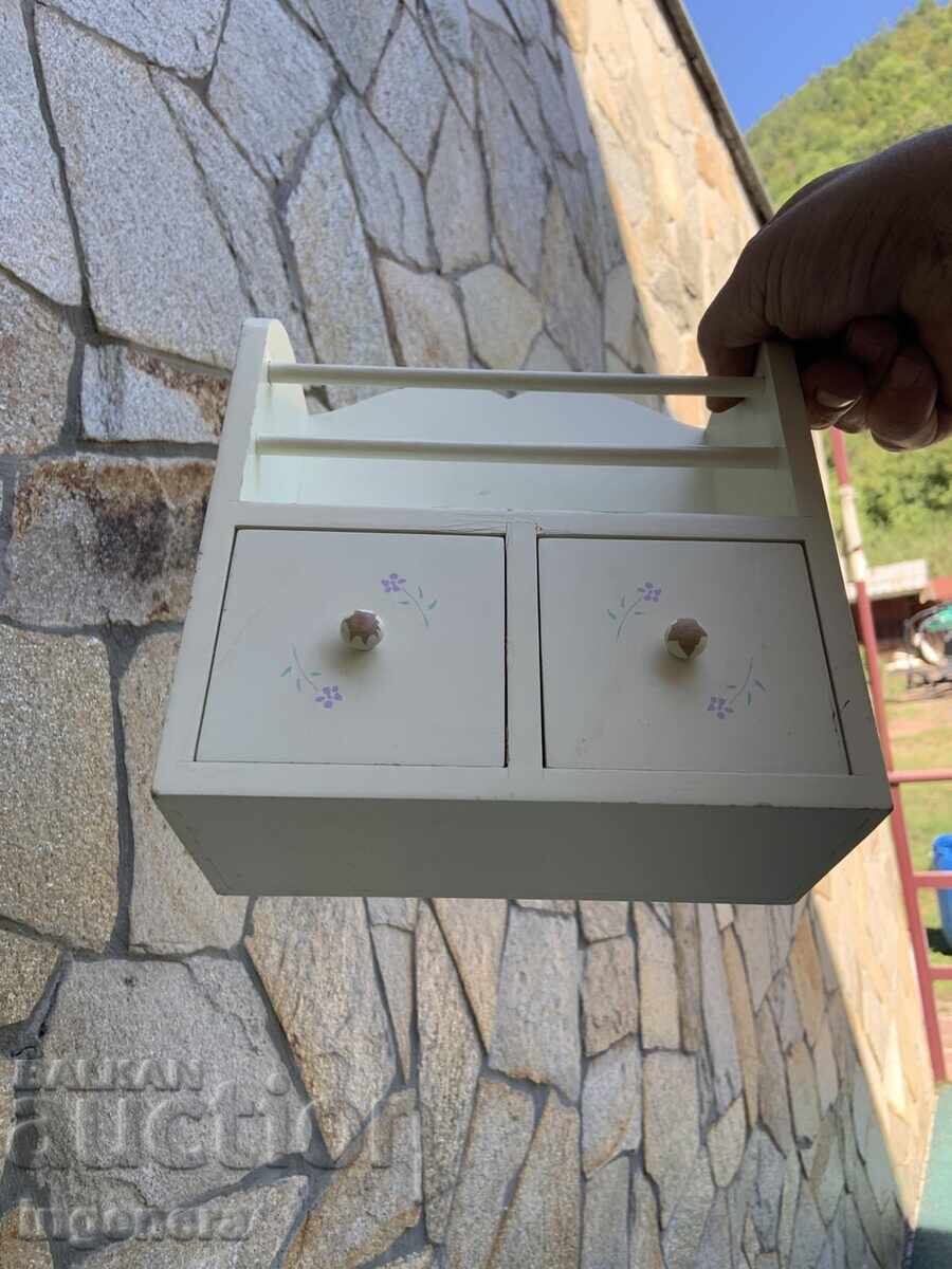 КУТИЯ ШКАФЧЕ ИГРАЧКА ЗА КУКЛИ ДЪРВО - 5