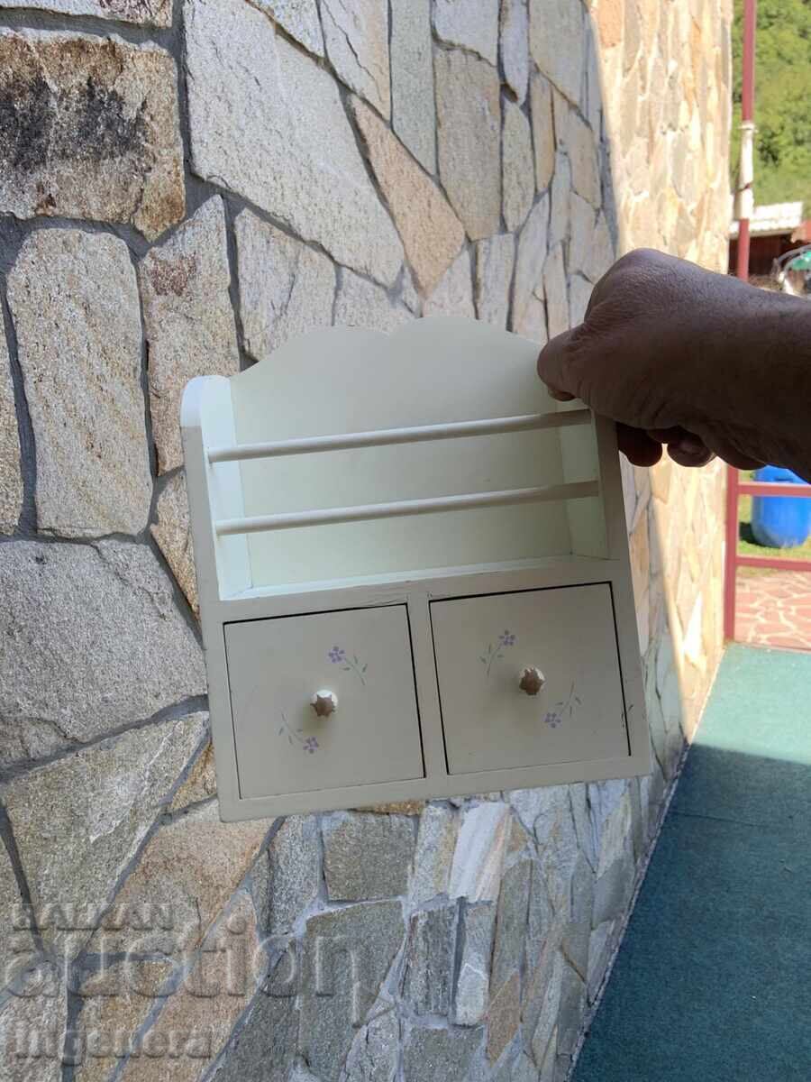 КУТИЯ ШКАФЧЕ ИГРАЧКА ЗА КУКЛИ ДЪРВО - 6