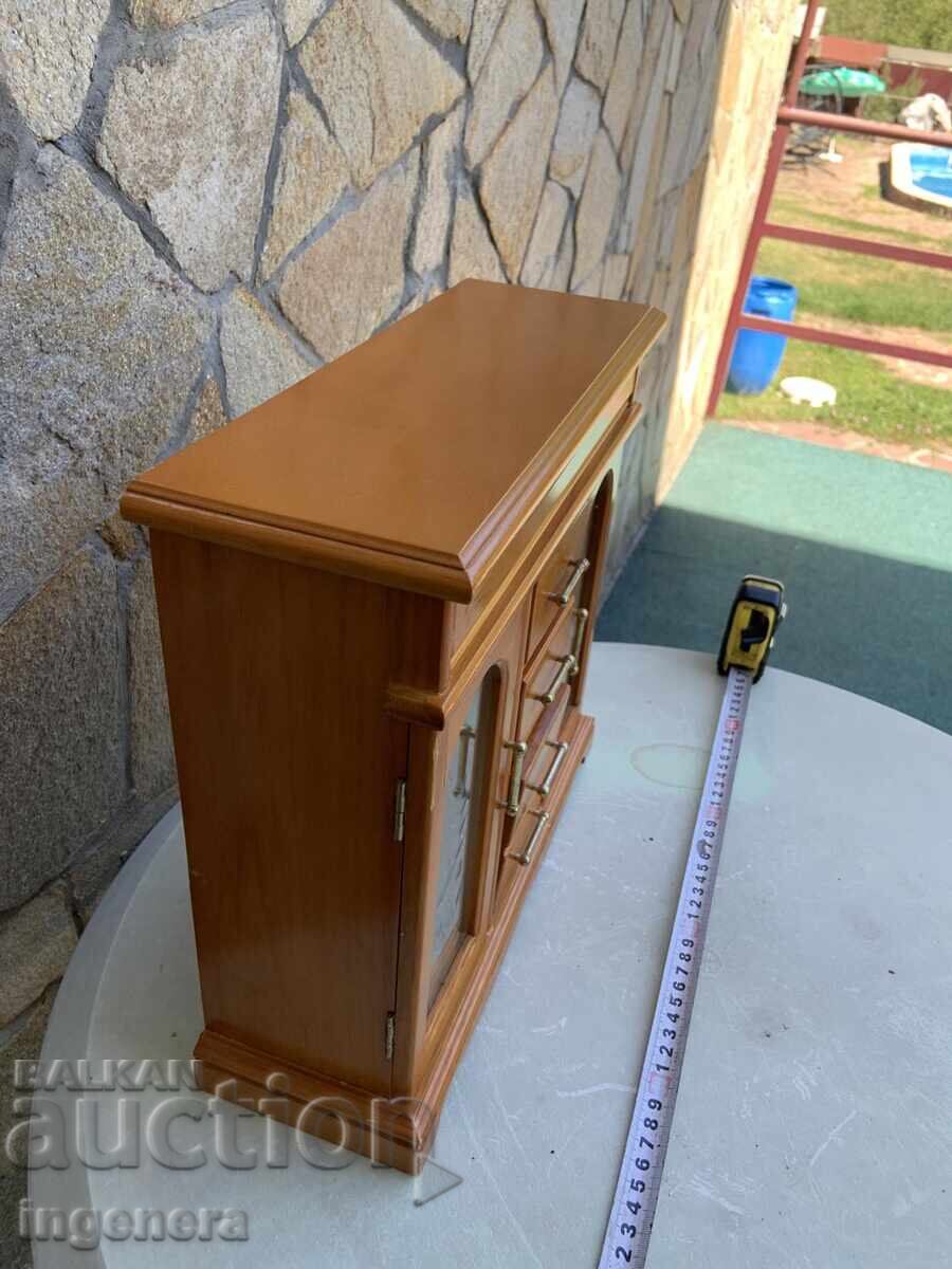 DULAP DULĂPUIE CUTIE PENTRU BIJUTERII LEMN - 325 X 115 X 310 MM - 6