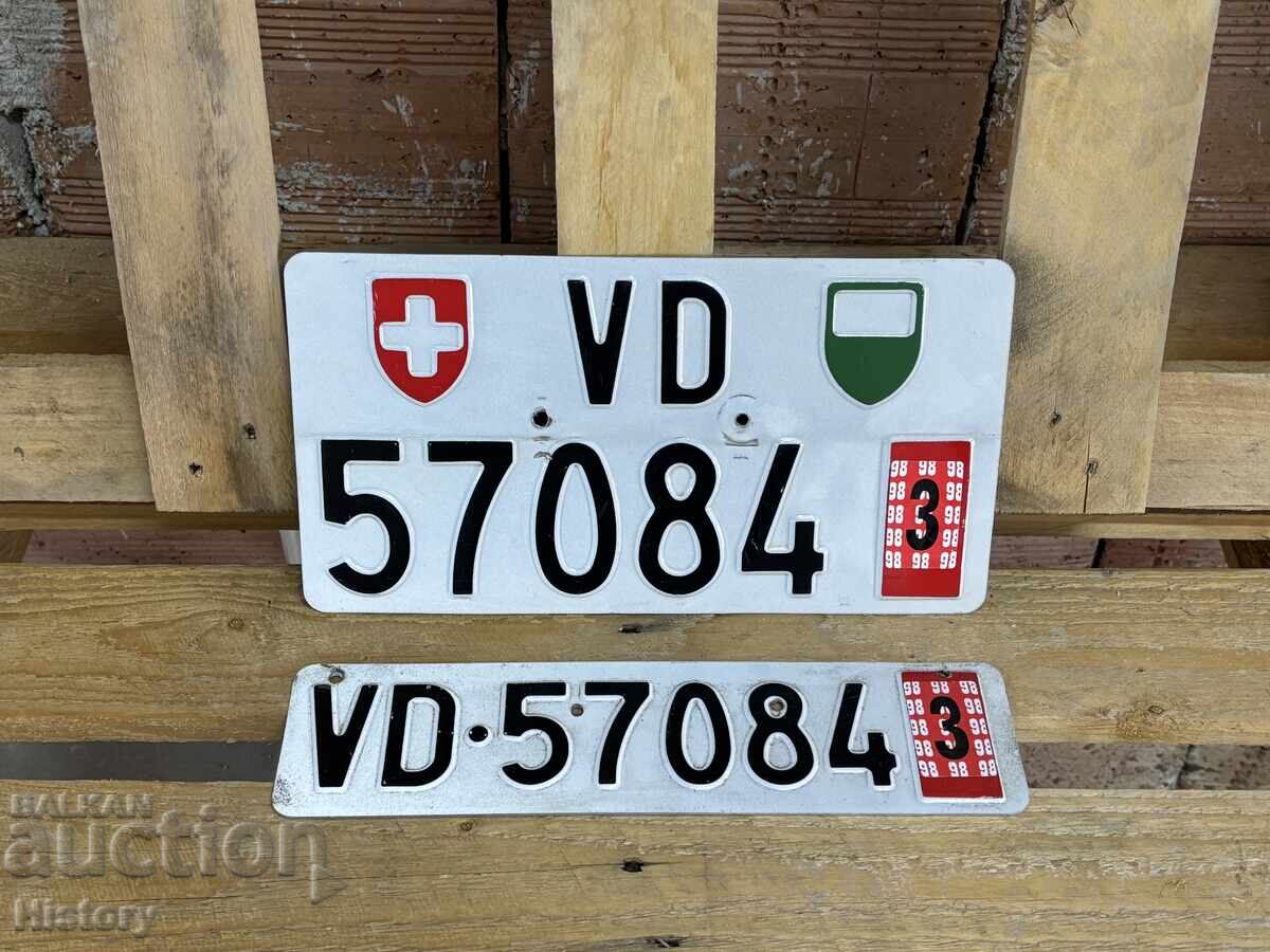 Ελβετικές πινακίδες/αριθμοί κυκλοφορίας αυτοκινήτου