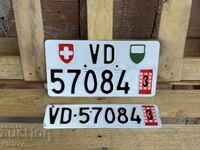 Plăcuțe/Numere de înmatriculare auto elvețiene