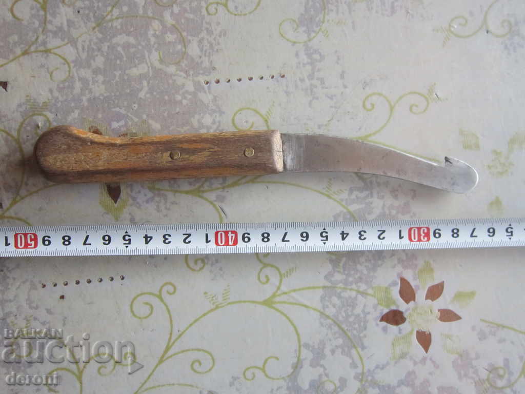 Old butcher knife with hook Old butcher knife with hook