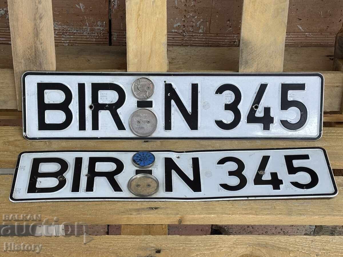 Γερμανικές πινακίδες/αριθμοί κυκλοφορίας αυτοκινήτων με τιμή 25.00 BGN | € 12.78