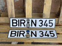 Немски регистрационни табели/номера от автомобил