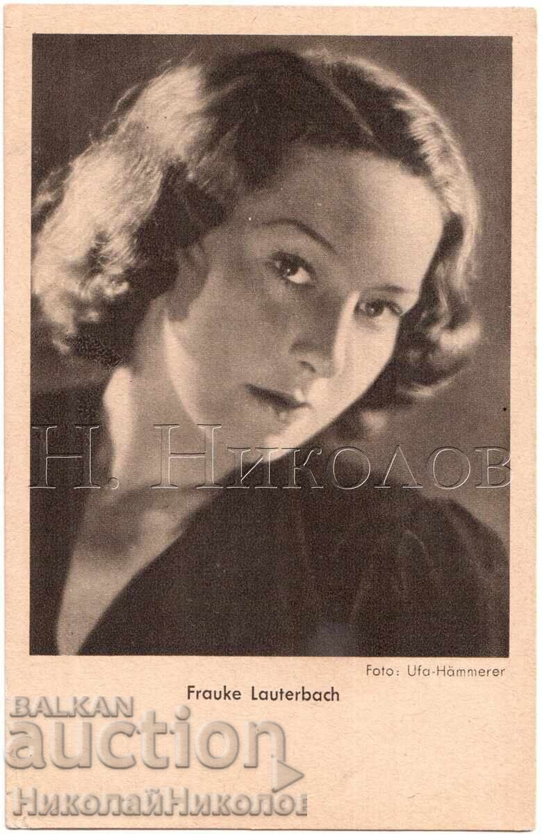 OLD MOVIE CARD ACTRESS FRAUKE LAUTERBACH E354