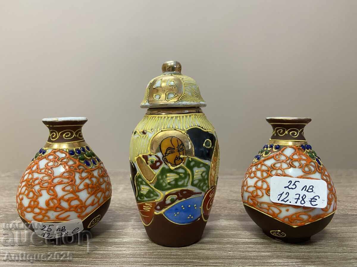 Παράδοση Σετ ιαπωνικών βάζων τύπου Satsuma Παράδοση Σετ ιαπωνικών βάζων τύπου Satsuma
