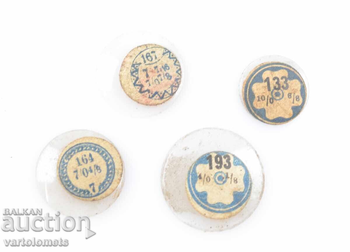Lot of 4 watch glasses Swiss made with price 5.00 BGN | € 2.56