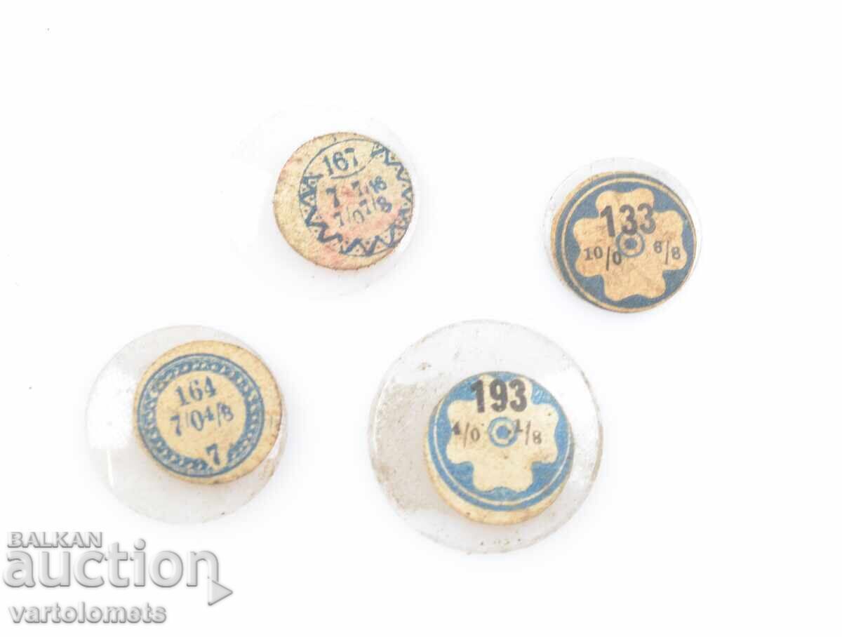 Lot of 4 watch glasses Swiss made