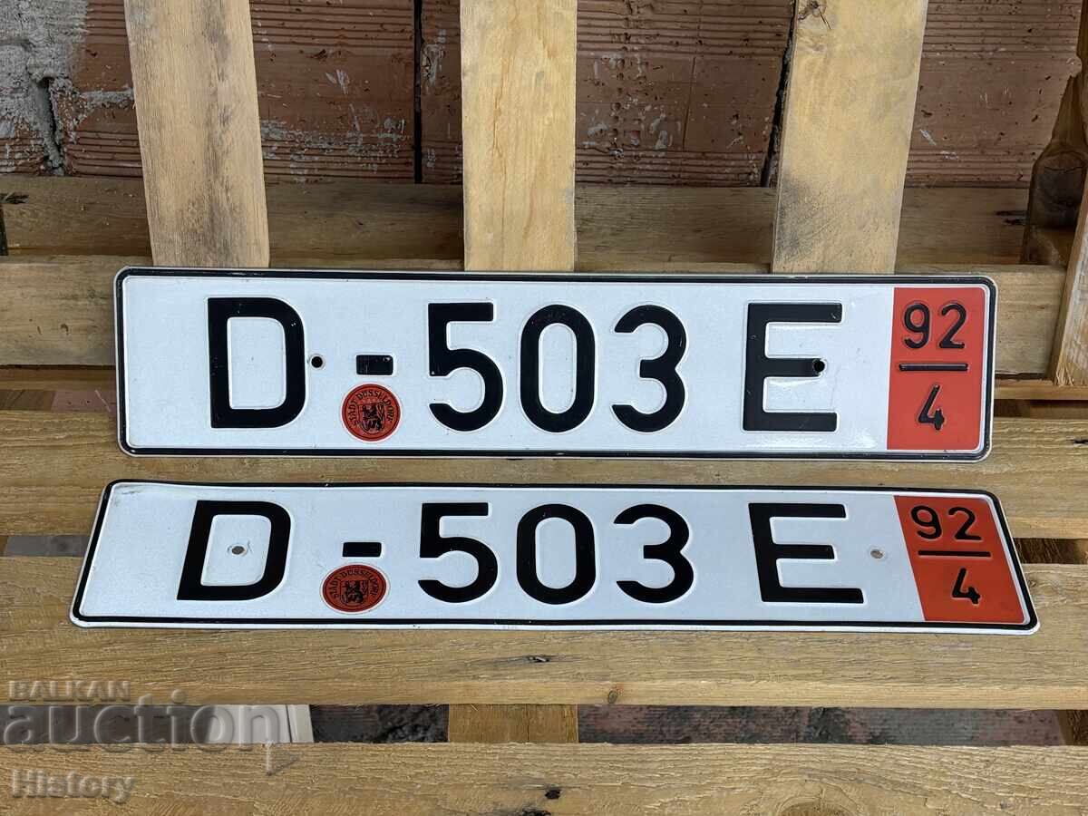 Δημοπρασία Γερμανικές πινακίδες/αριθμοί κυκλοφορίας αυτοκινήτων Δημοπρασία Γερμανικές πινακίδες/αριθμοί κυκλοφορίας αυτοκινήτων