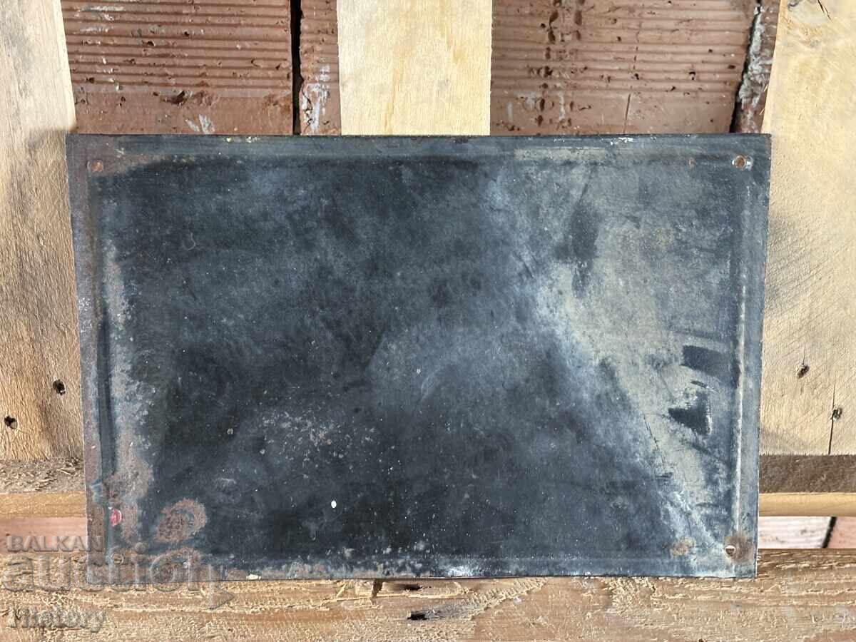 Auction Enamel plate Auction Enamel plate