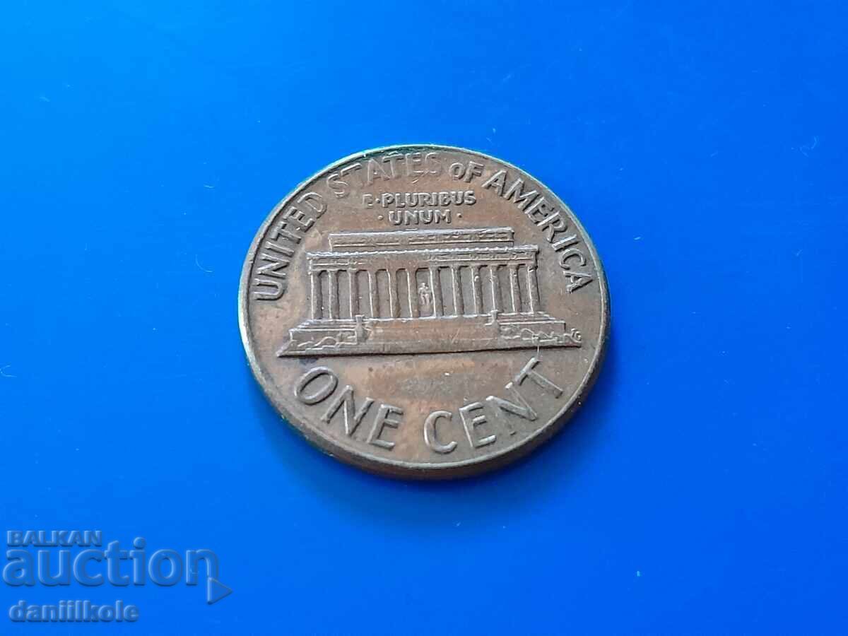 *$*Y*$* ΗΠΑ 1 ΛΕΠΤΟ 1969 Γράμμα D - ΑΡΙΣΤΟ *$*Y*$* - 6