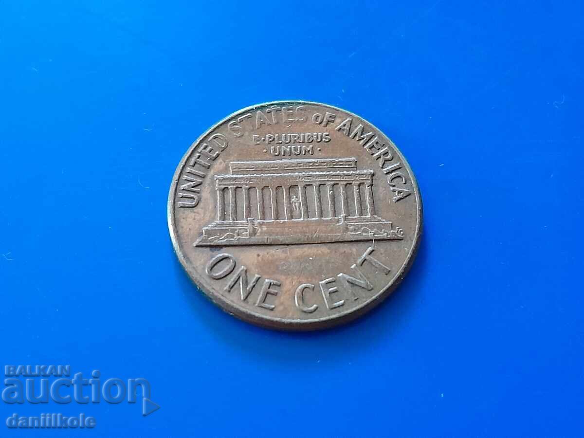 *$*Y*$* ΗΠΑ 1 ΛΕΠΤΟ 1969 Γράμμα D - ΑΡΙΣΤΟ *$*Y*$* - 7