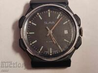 Σπάνιο χειροποίητο ρολόι ΣΛΑΒΑ - 21 ρουμπίνια, πλαστικό