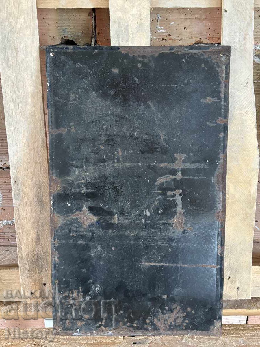 Auction Enamel plate Auction Enamel plate