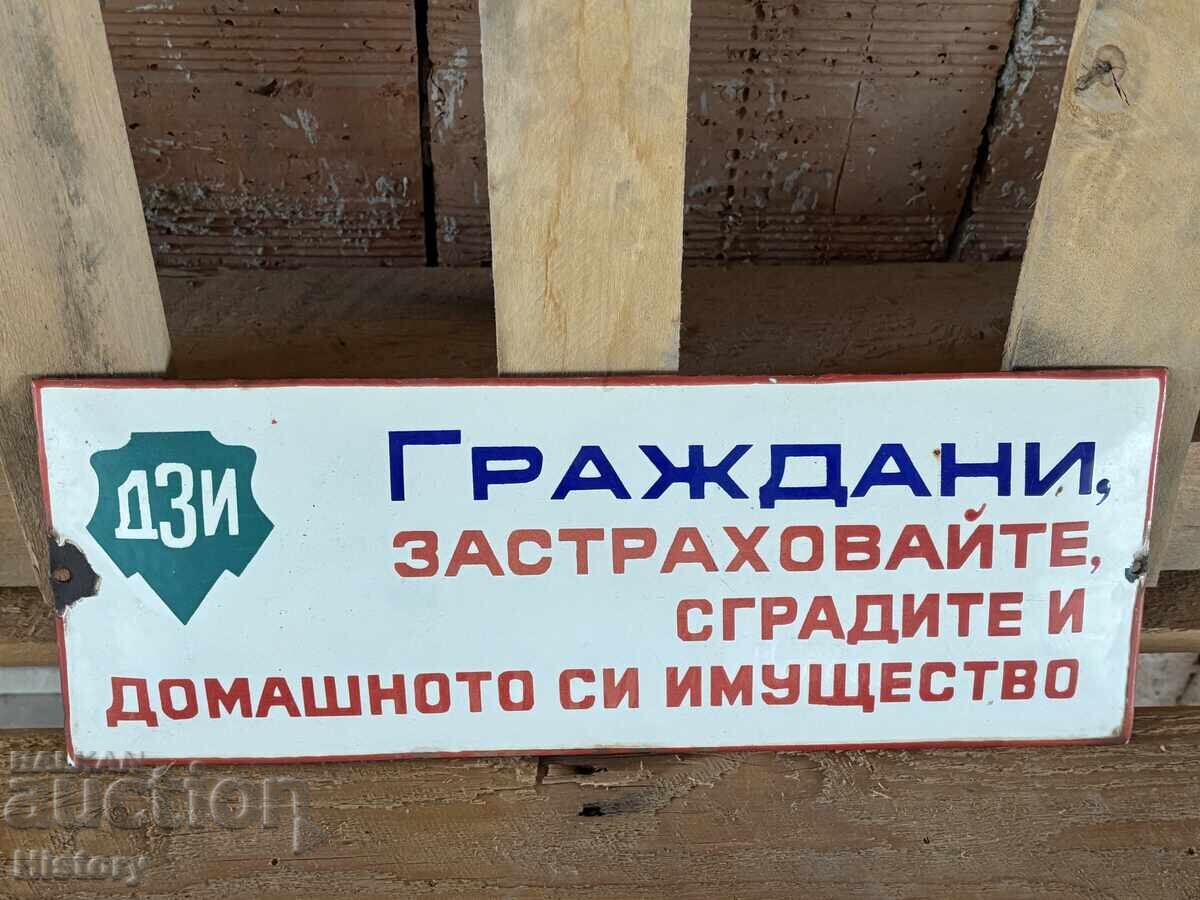 Enamel plate with price 80.00 BGN | € 40.90 Enamel plate with price 80.00 BGN | € 40.90