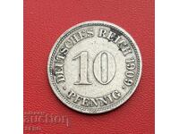 Германия-10 пфенига 1909 G-Карлсруе