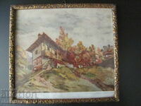 Print vechi, imprimare tricoloră Ivan Tricikov, 22x20cm