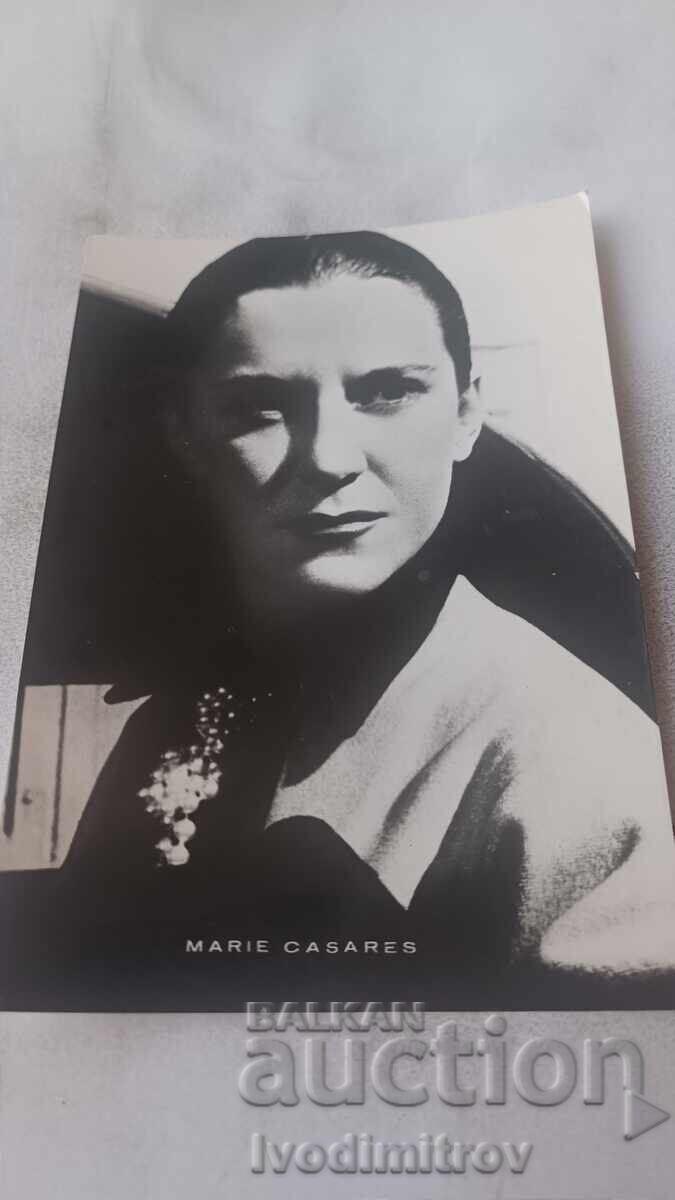 Marie Casares postcard Marie Casares postcard