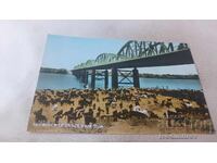 Postcard Khartoum Blue Nile Bridge