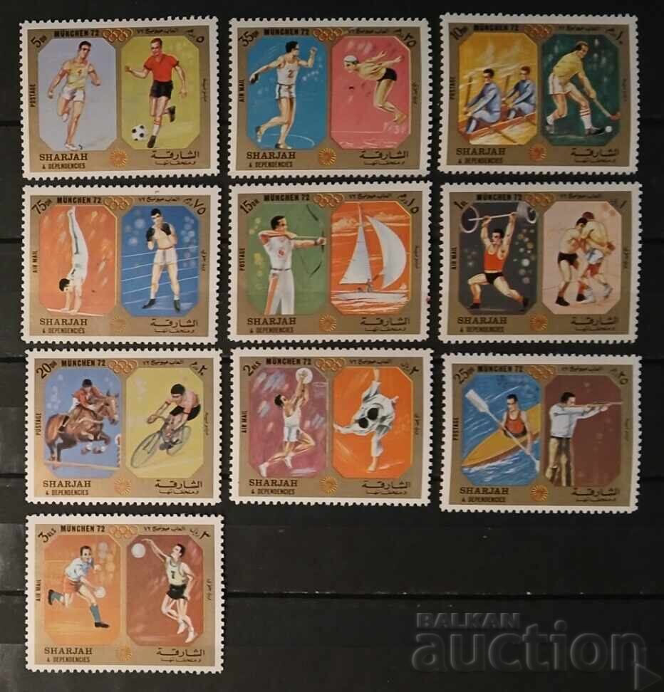 UAE/Sharjah 1972 Sport/Olympic Games/Horses MNH