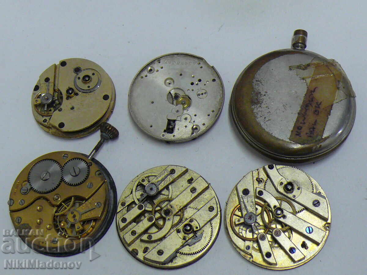 Delivery of Lot of Swiss pocket watch movements, non-working