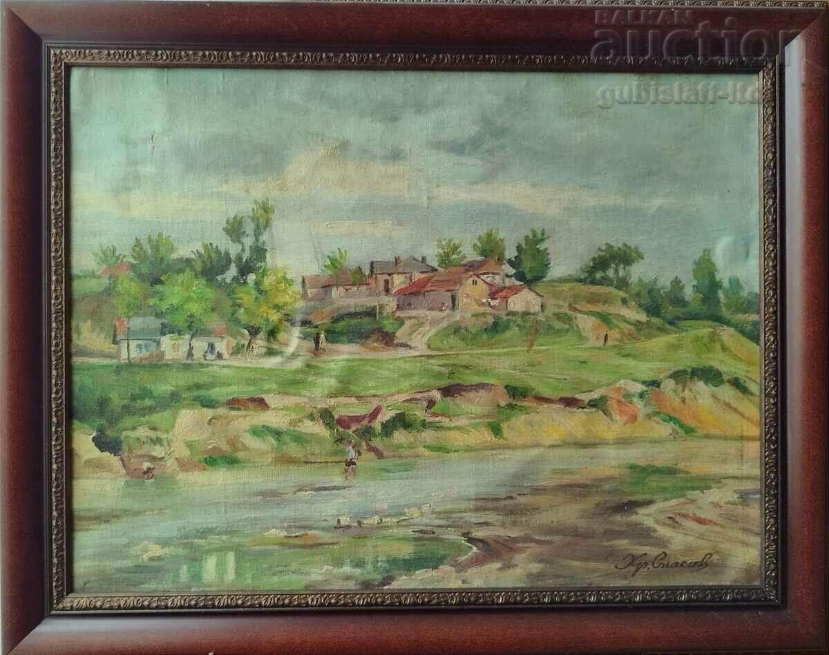 Painting, landscape, art. Hr. Spasov
