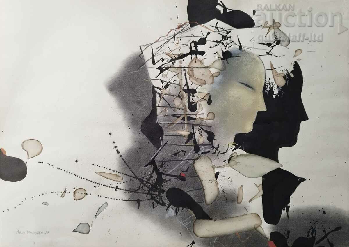 Pictură, fără titlu, art. Ivan Milushev, 1997 Pictură, fără titlu, art. Ivan Milushev, 1997