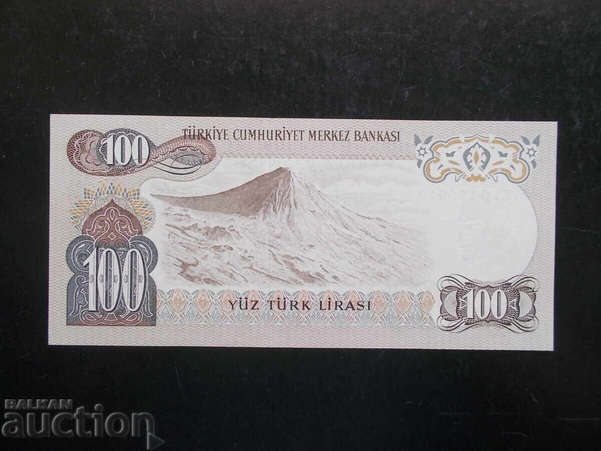 TURCIA, 100 lire, 1972, UNC cu preț 11.99 BGN | € 6.13