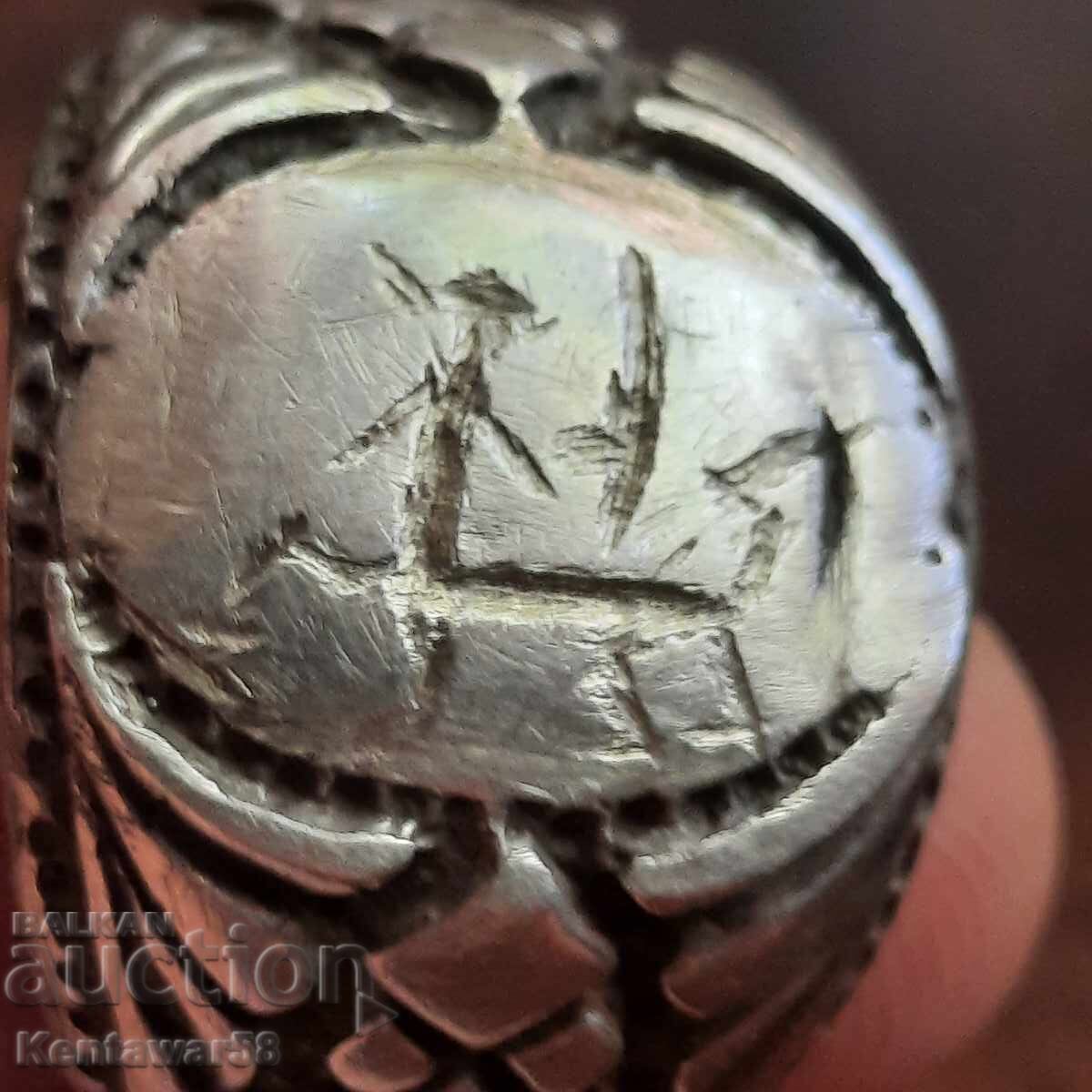 Auction An old silver ring. Auction An old silver ring.