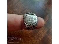 An old silver ring.