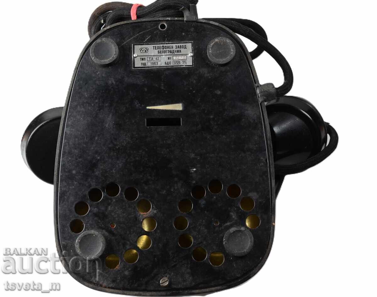 Bakelite Telephone TA 42 Belogradchik 1963 Social - 6