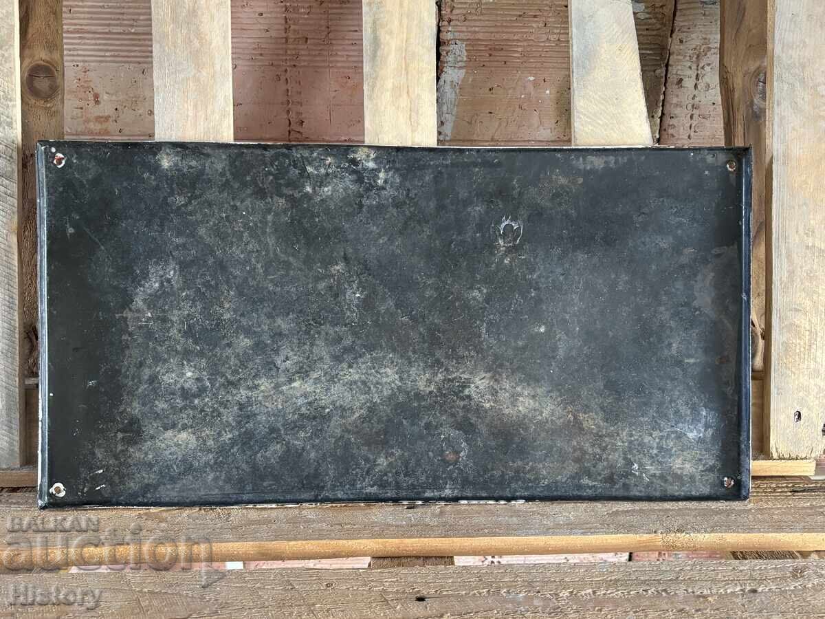 Auction Enamel plate Auction Enamel plate