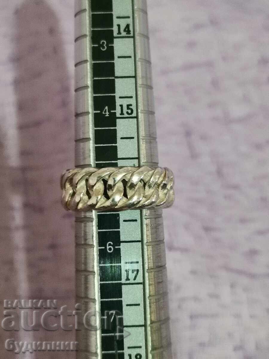 Сребърен Масивен пръстен. 16мм. Пускам над 100 Аукциона. Раз - 6 Сребърен Масивен пръстен. 16мм. Пускам над 100 Аукциона. Раз - 6