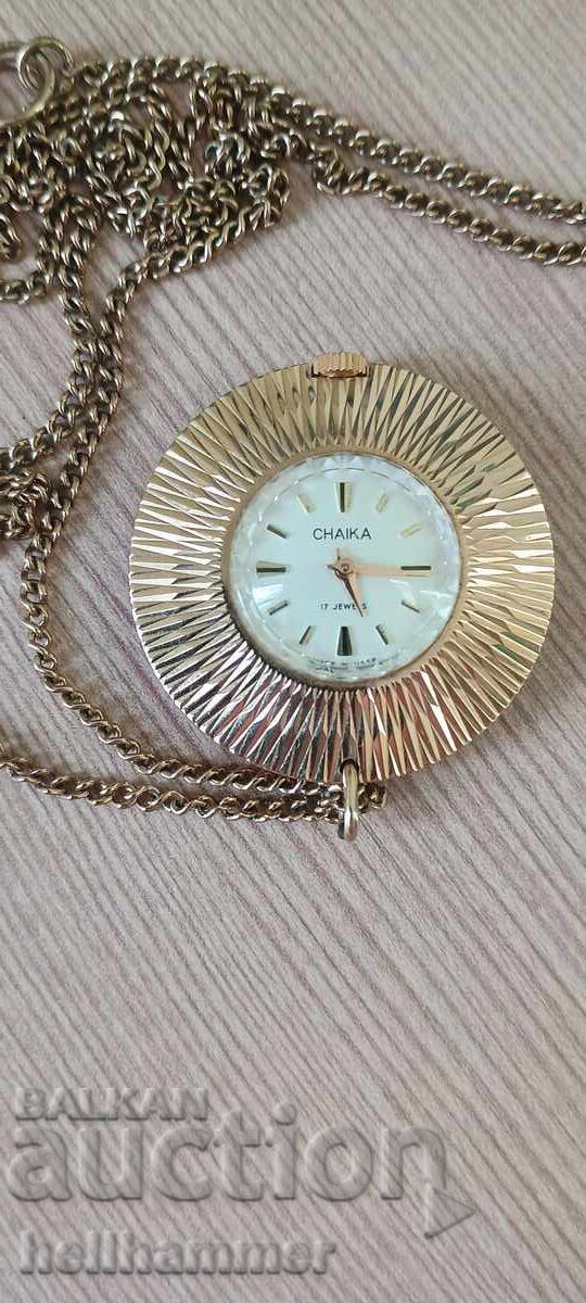 Νέο επιχρυσωμένο γυναικείο ρολόι "Τσάικα" 17 κοσμήματα Νέο επιχρυσωμένο γυναικείο ρολόι "Τσάικα" 17 κοσμήματα