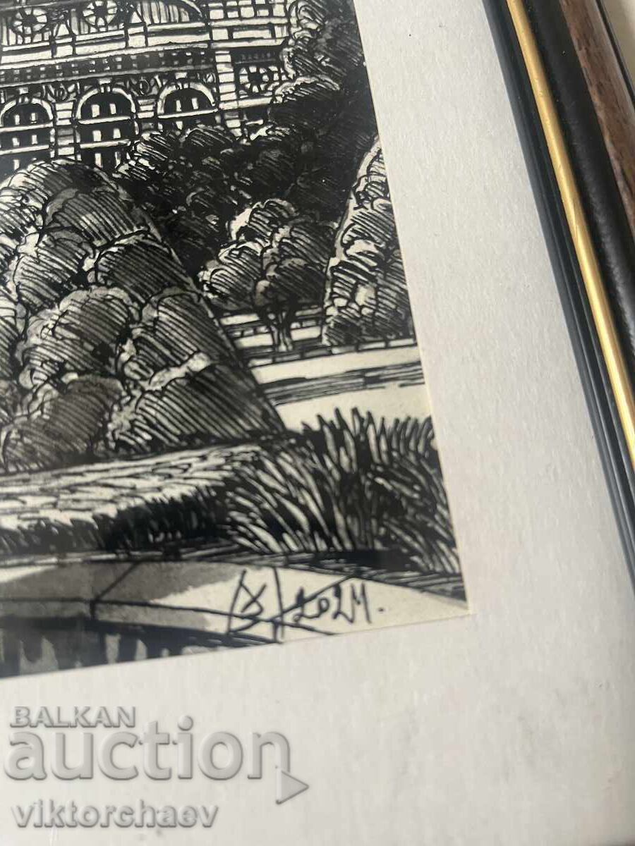 Tablou de Dimitar Sterev - "Peisaj Arhitectural din Ruse" cu preț 215.00 BGN | € 109.93 Tablou de Dimitar Sterev - "Peisaj Arhitectural din Ruse" cu preț 215.00 BGN | € 109.93