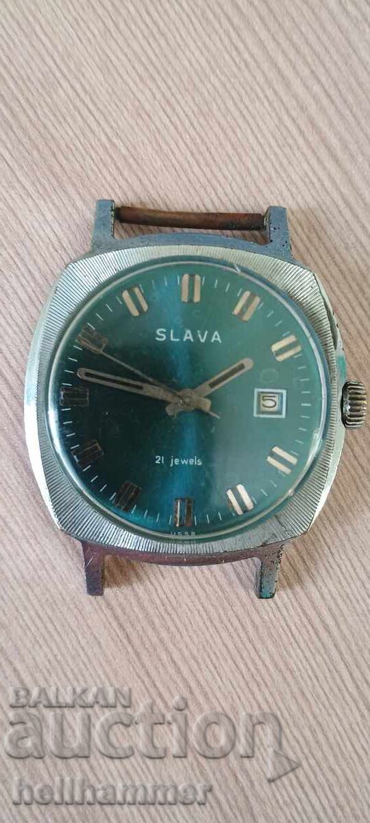 механичен часовник Slava 21 jewels с цена 30.00 лв. | € 15.34 механичен часовник Slava 21 jewels с цена 30.00 лв. | € 15.34