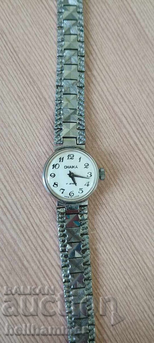 Women's mechanical watch Chaika 17 jewels with price 30.00 BGN | € 15.34 Women's mechanical watch Chaika 17 jewels with price 30.00 BGN | € 15.34