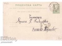 Poshtenska karta t. znak 5 STOT. MALŬK LŬV RUSSE 1893 g K447