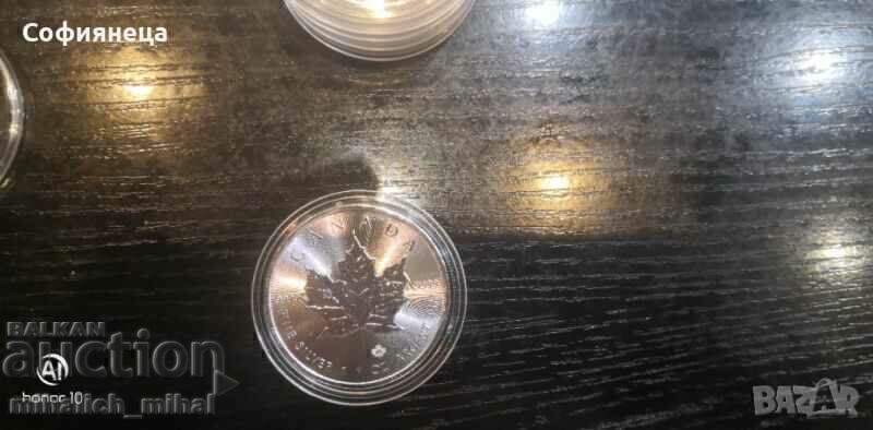 SILVER 1 OZ CANADIAN MAPLE LEAF 2015 1 OUN