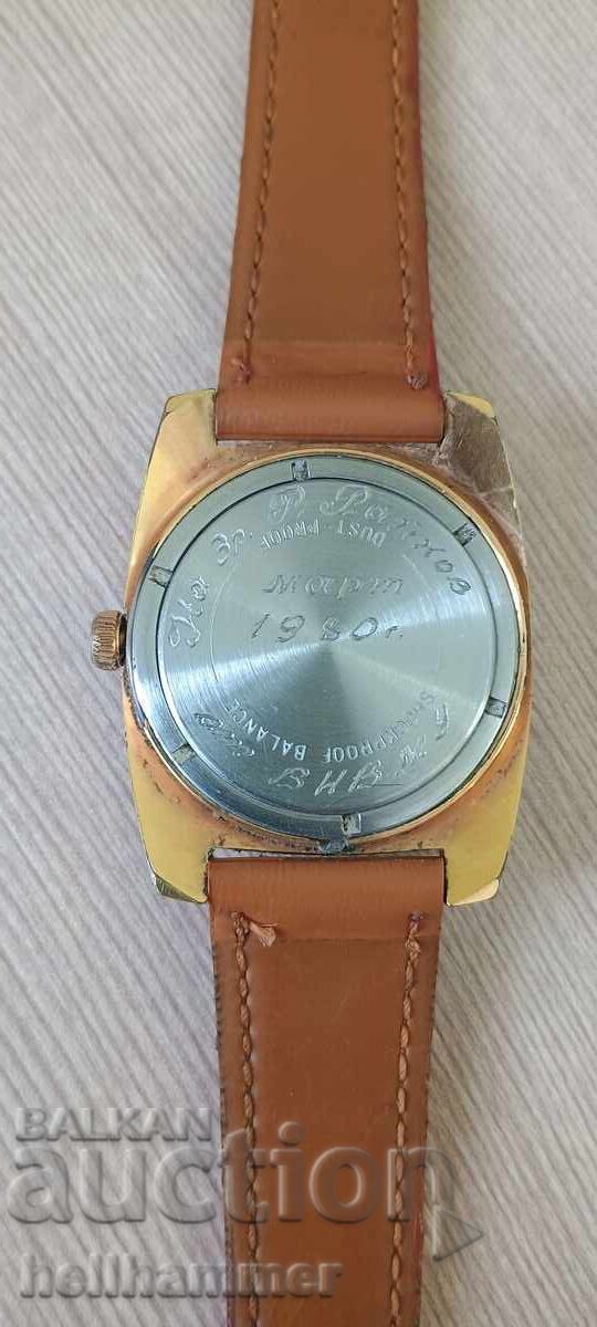 Gold-plated men's mechanical Vostok 18 jewels - 7