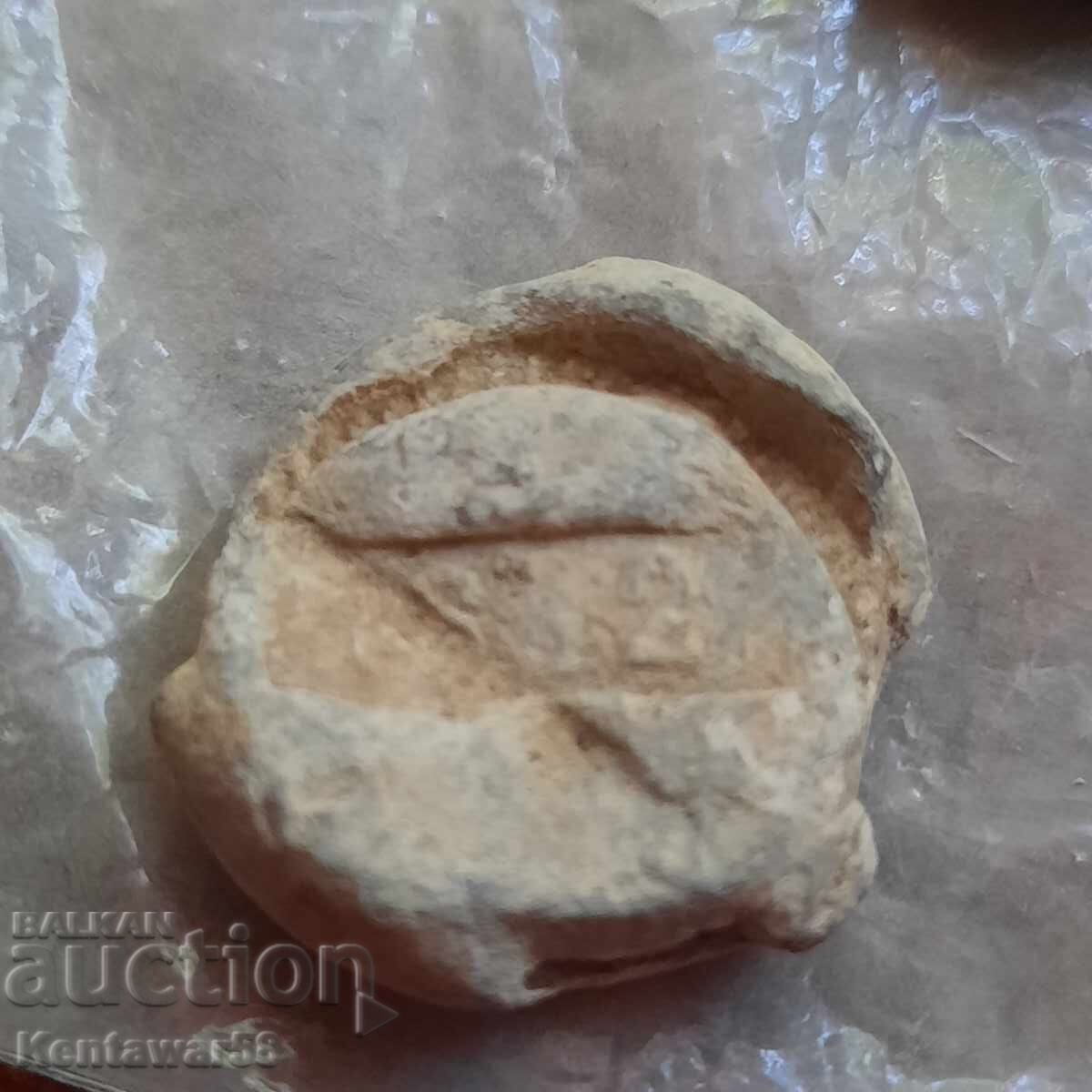 Auction  Principality of Bulgaria 1882 - lead seal (plomb)