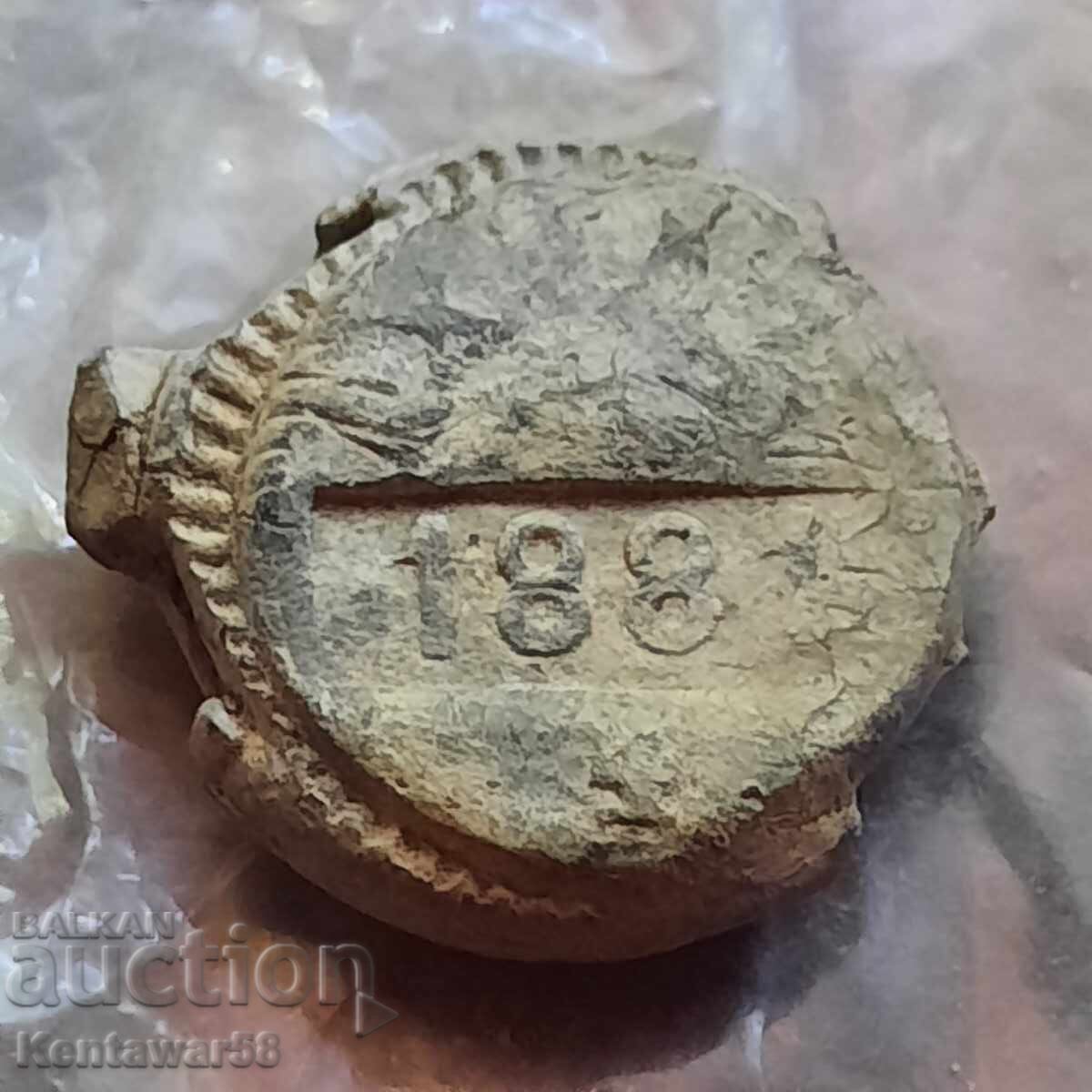 Principality of Bulgaria 1881 - Lead Seal (Plomb)