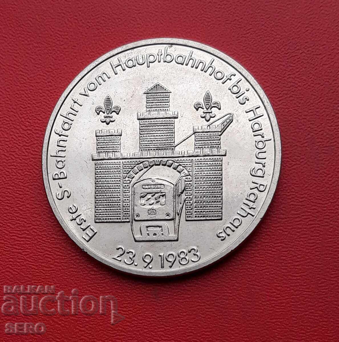 Medalie - Germania 1983 - Căile Ferate Germane