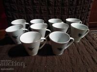 Cești din porțelan. 10 bucăți