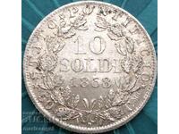 10 soldi 1868 Vatican Pius al IX-lea An. XXIII argint