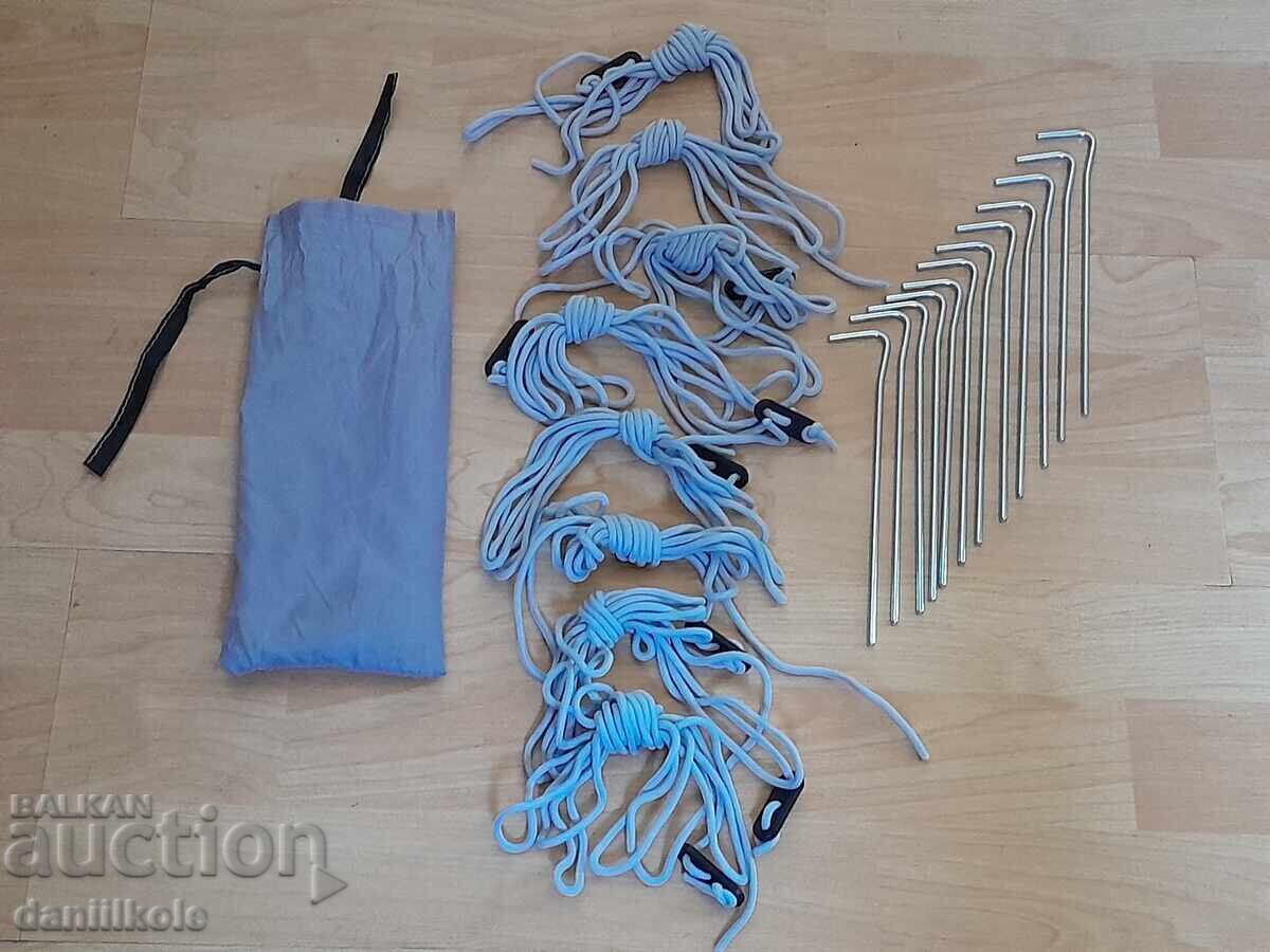 *$*Y*$* SET DE ȚĂRUȘI ȘI FRÂNGHII PENTRU CORT - NOI *$*Y*$* cu preț 19.36 BGN | € 9.90