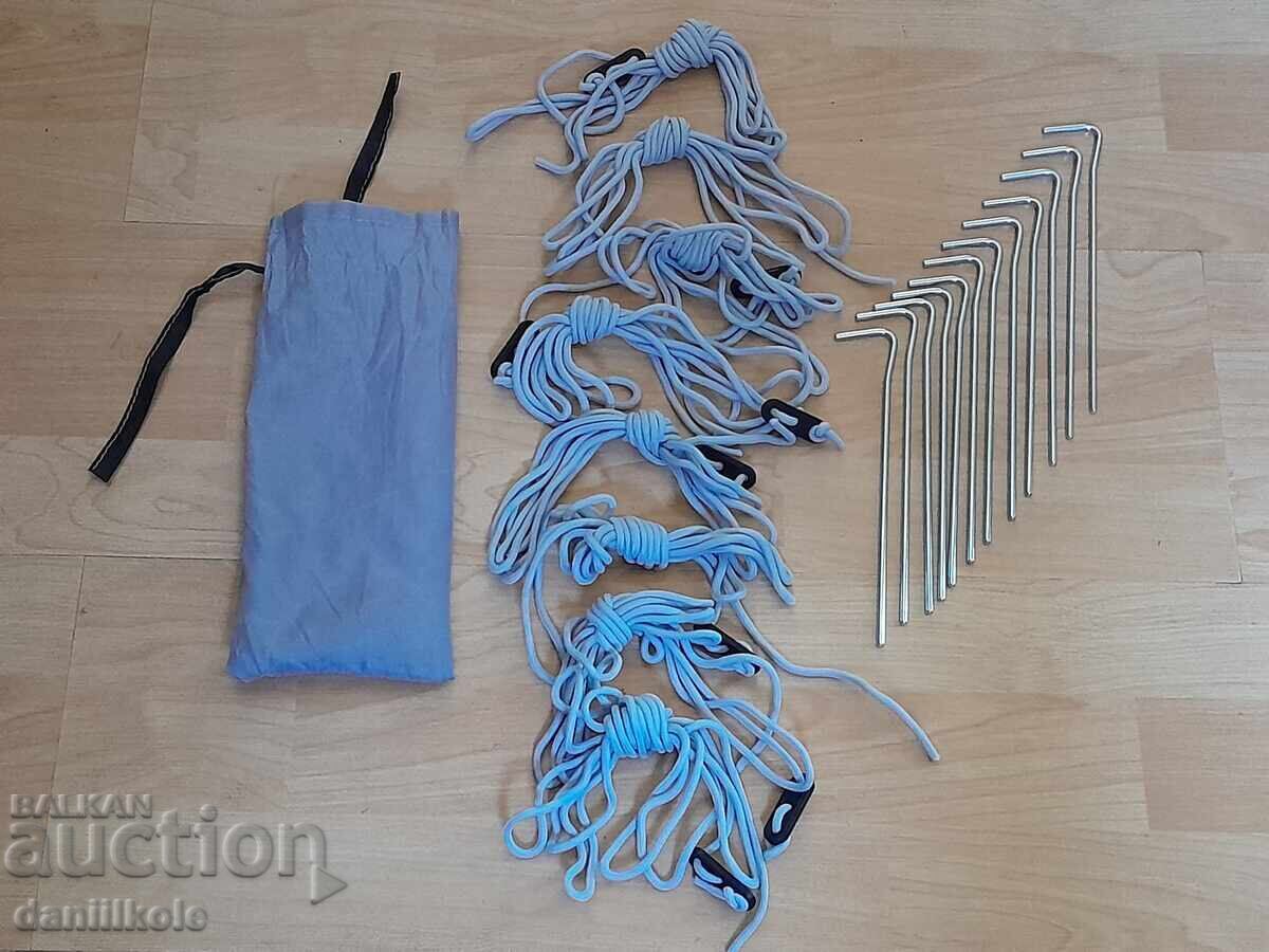 Livrarea *$*Y*$* SET DE ȚĂRUȘI ȘI FRÂNGHII PENTRU CORT - NOI *$*Y*$*