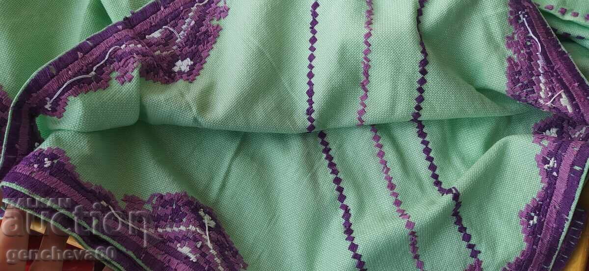 Large Retro Tablecloth with Embroidery - 5