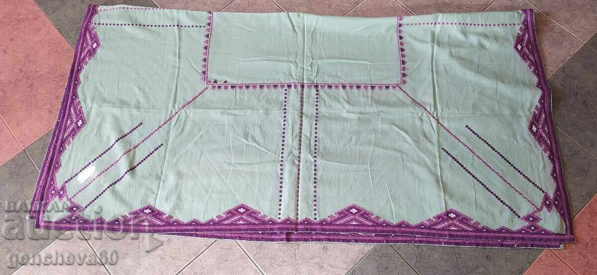 Large Retro Tablecloth with Embroidery - 7