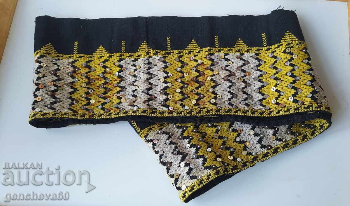 Auction Authentic part of a sukman with embroidery and sequins Auction Authentic part of a sukman with embroidery and sequins